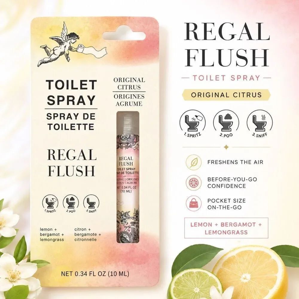 Regal Flush Original Citrus Before You Go Toilet Spray 10mL Travel Size